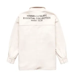 HOMME  Heavyweight Overshirt Off White