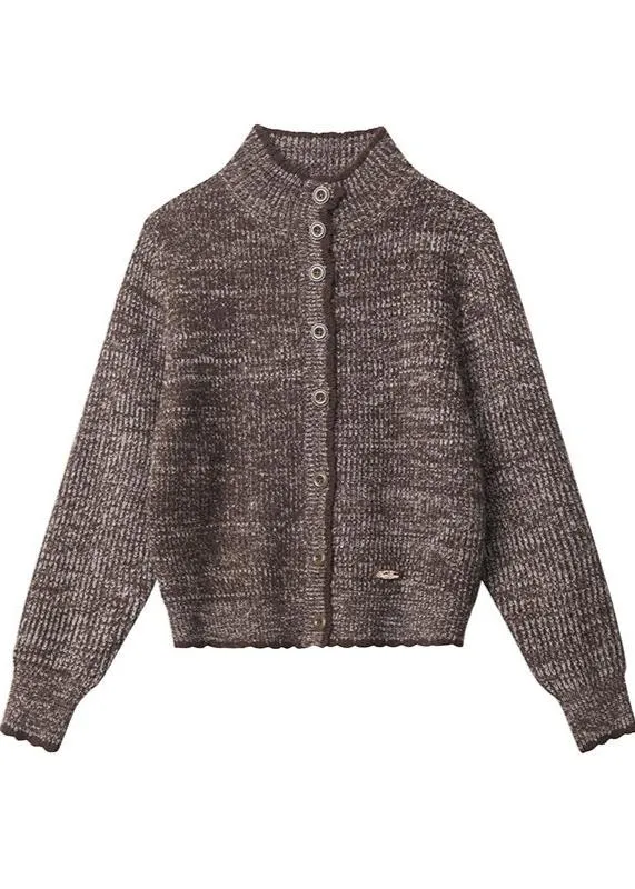 Ivyshape | Button-Down Sweater Cardigan Autumn Classic Knit