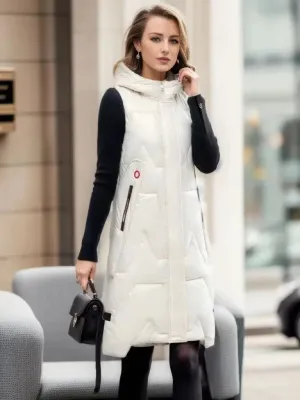 Ivyshape | Cotton Vest Sleeveless Coat For Women