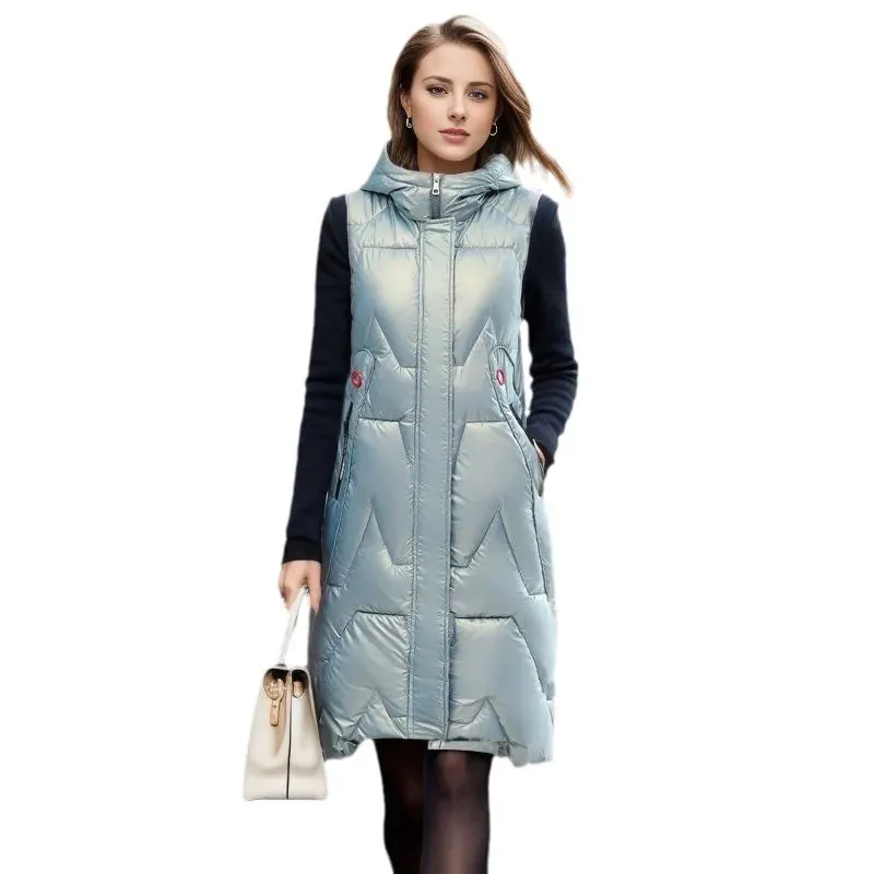 Ivyshape | Cotton Vest Sleeveless Coat For Women