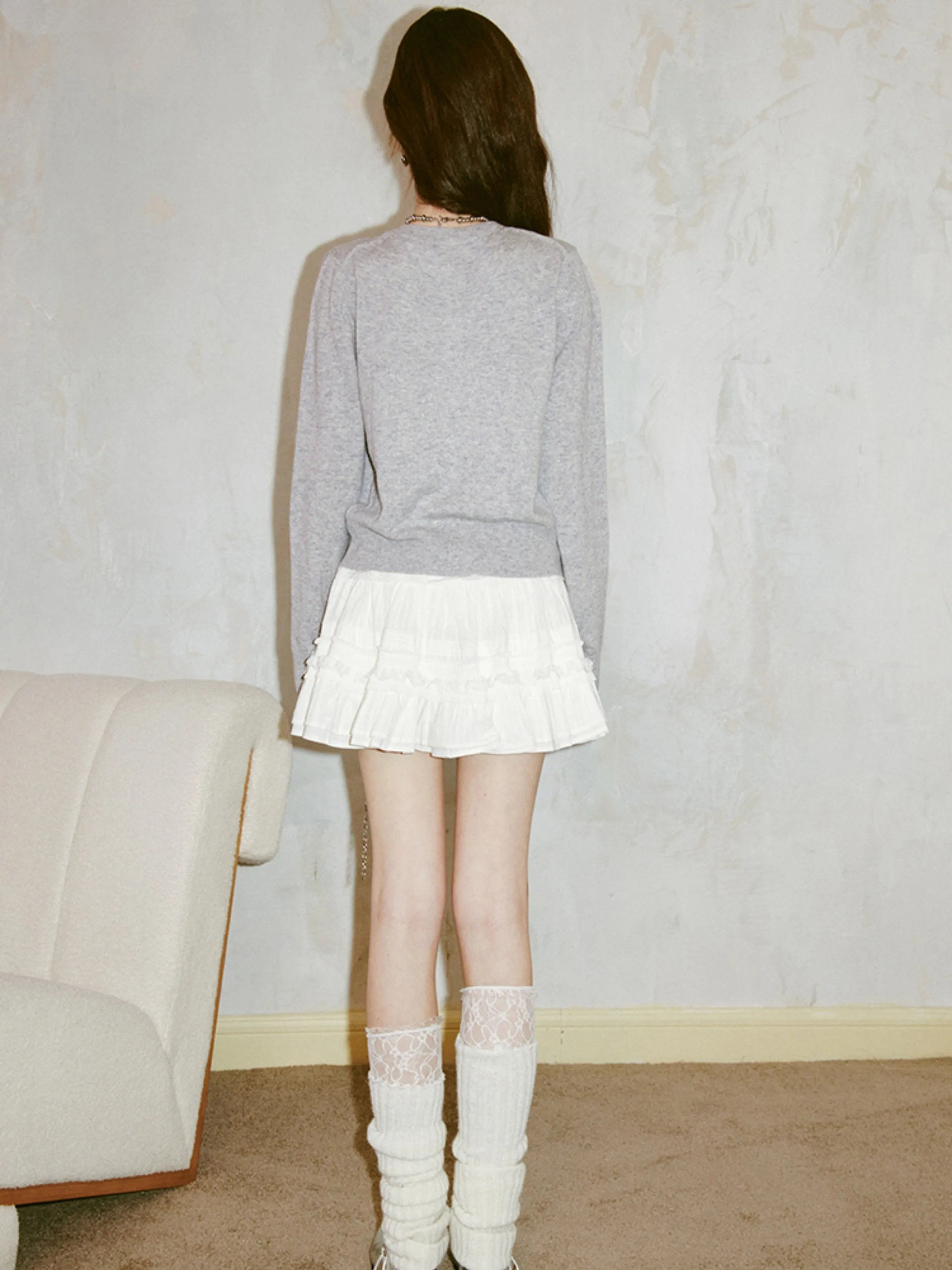 Jacquard Lace Cake Fluffy Skirt