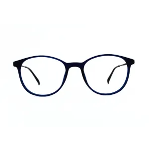 Jubleelens TR016-8 Matt Blue Silver Blue Eyeglasses For the Fashion-Conscious Individual