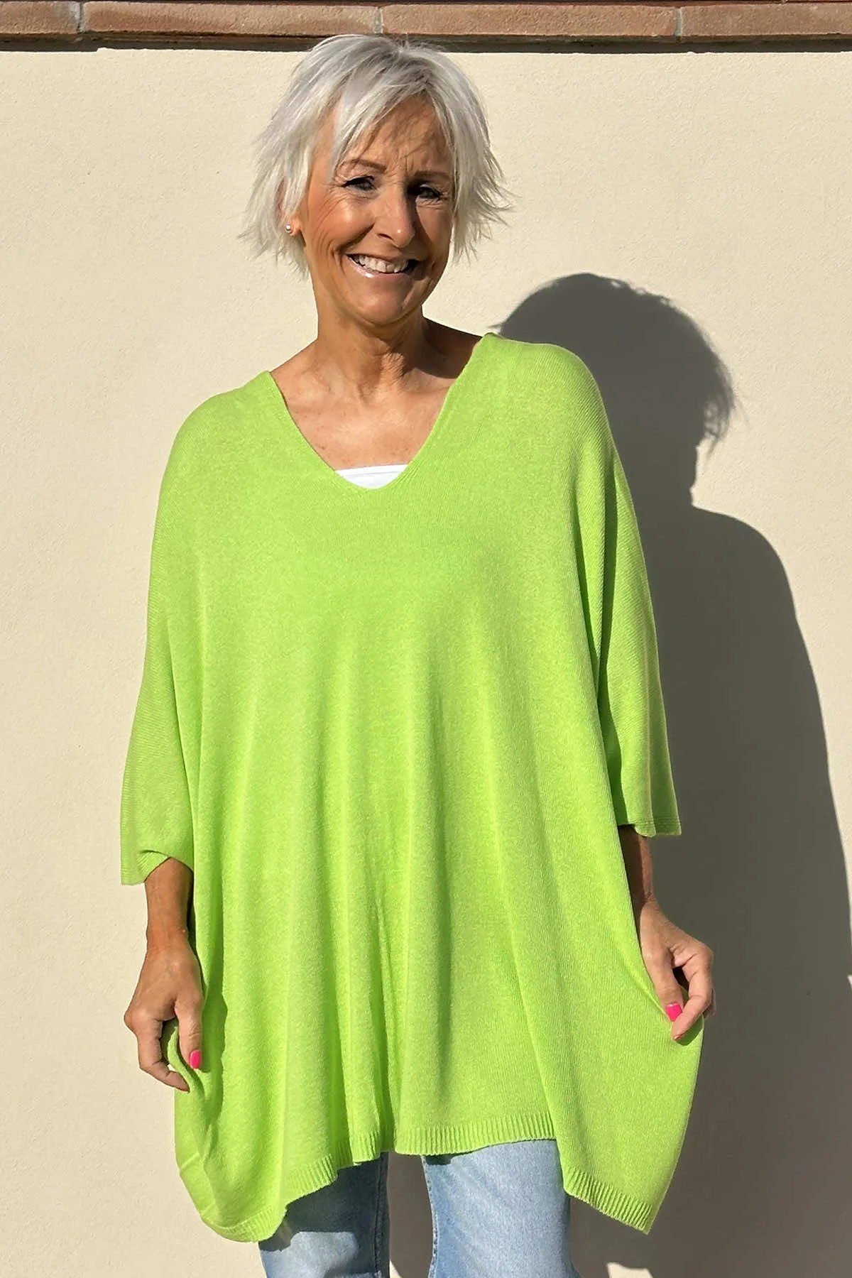 Katya V-Neck Top Green