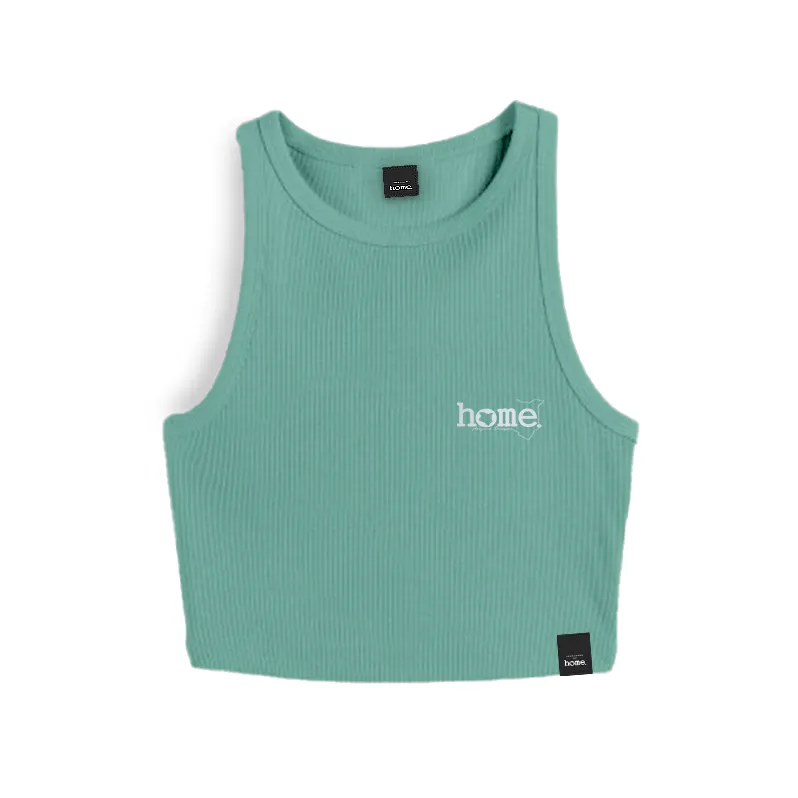 Kids Racer Vest Top- Cyan