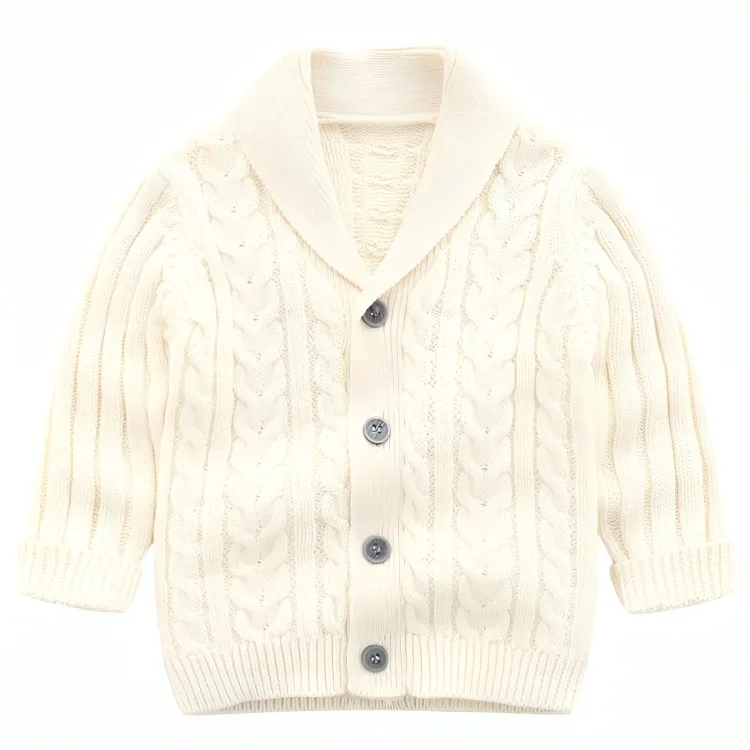 Knitted Cotton Long Sleeve Sweater Top