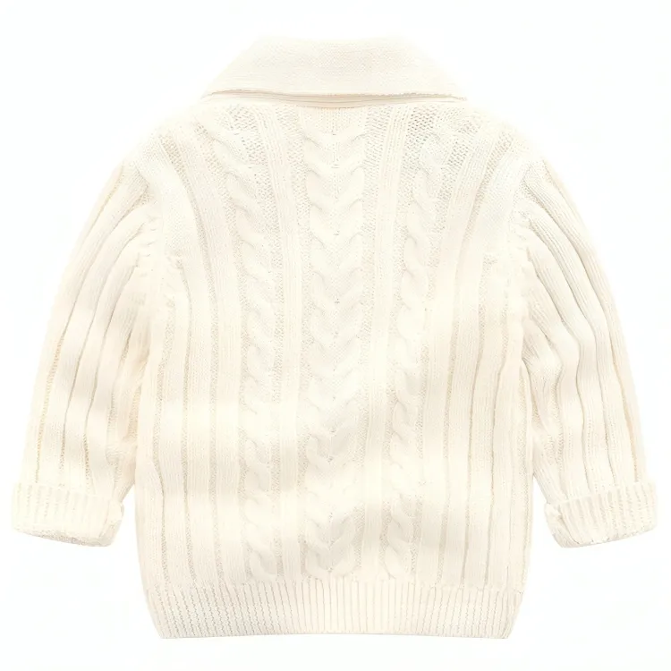 Knitted Cotton Long Sleeve Sweater Top