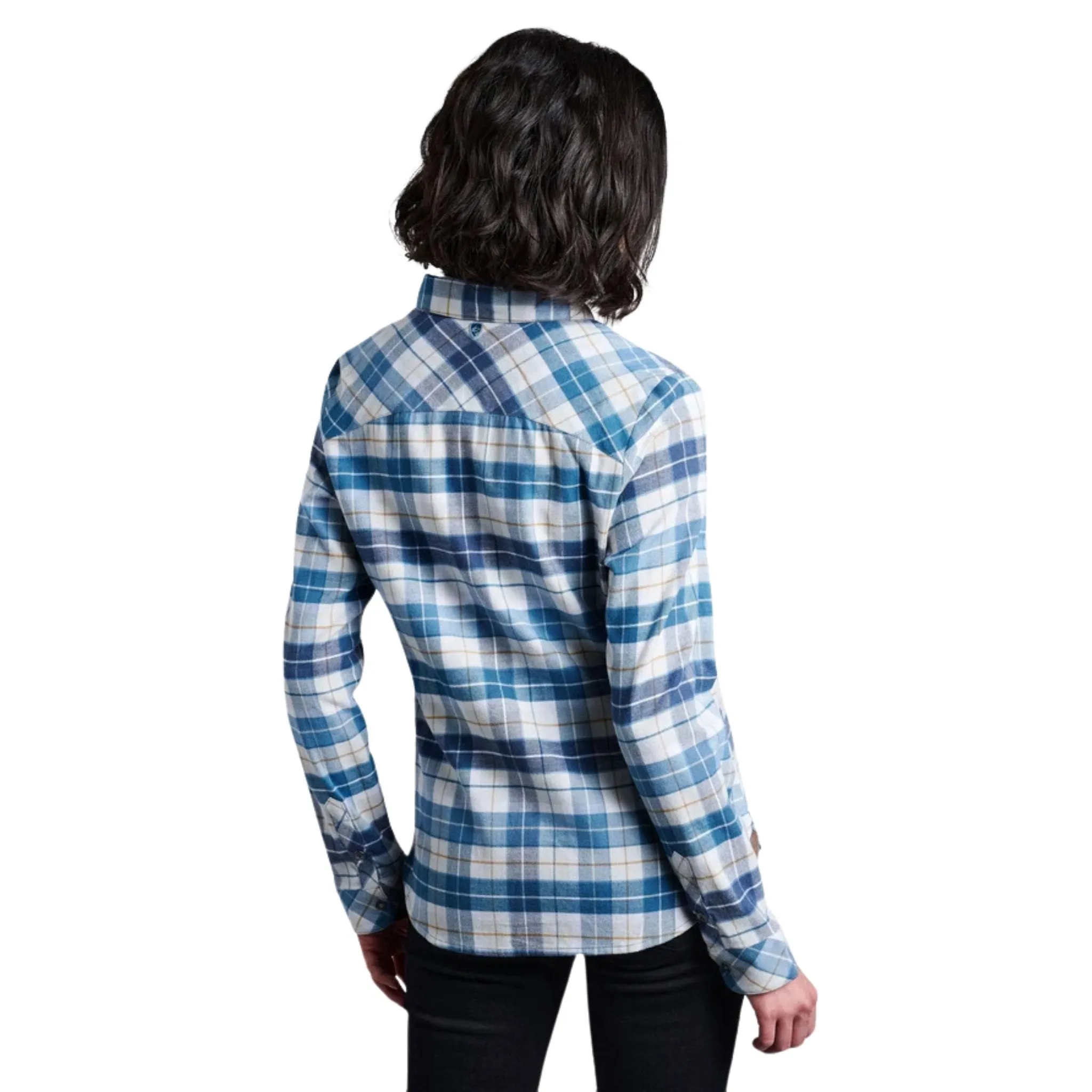 Kuhl Women's Tess Flannel Long Sleeve Shirt - Dusty Blue