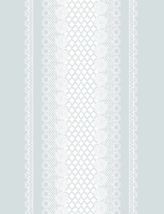 'Lace Front' Wallpaper by Nathan Turner - Gray