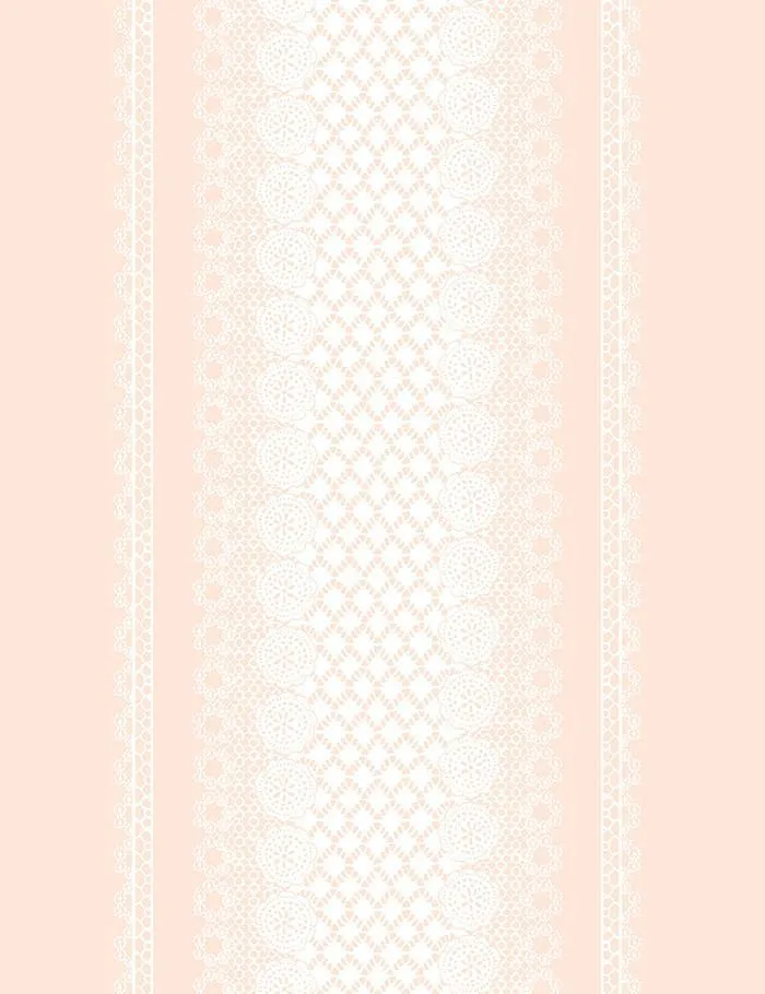 'Lace Front' Wallpaper by Nathan Turner - Peach