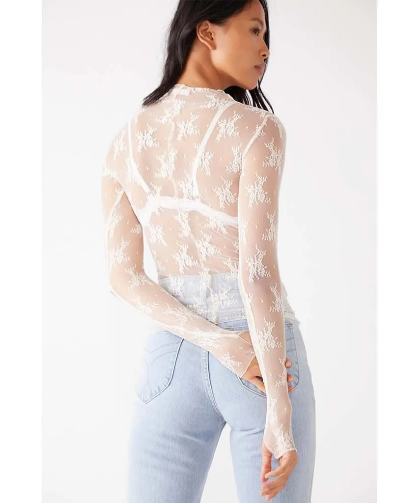 Lady Lux Layering Top Ivory