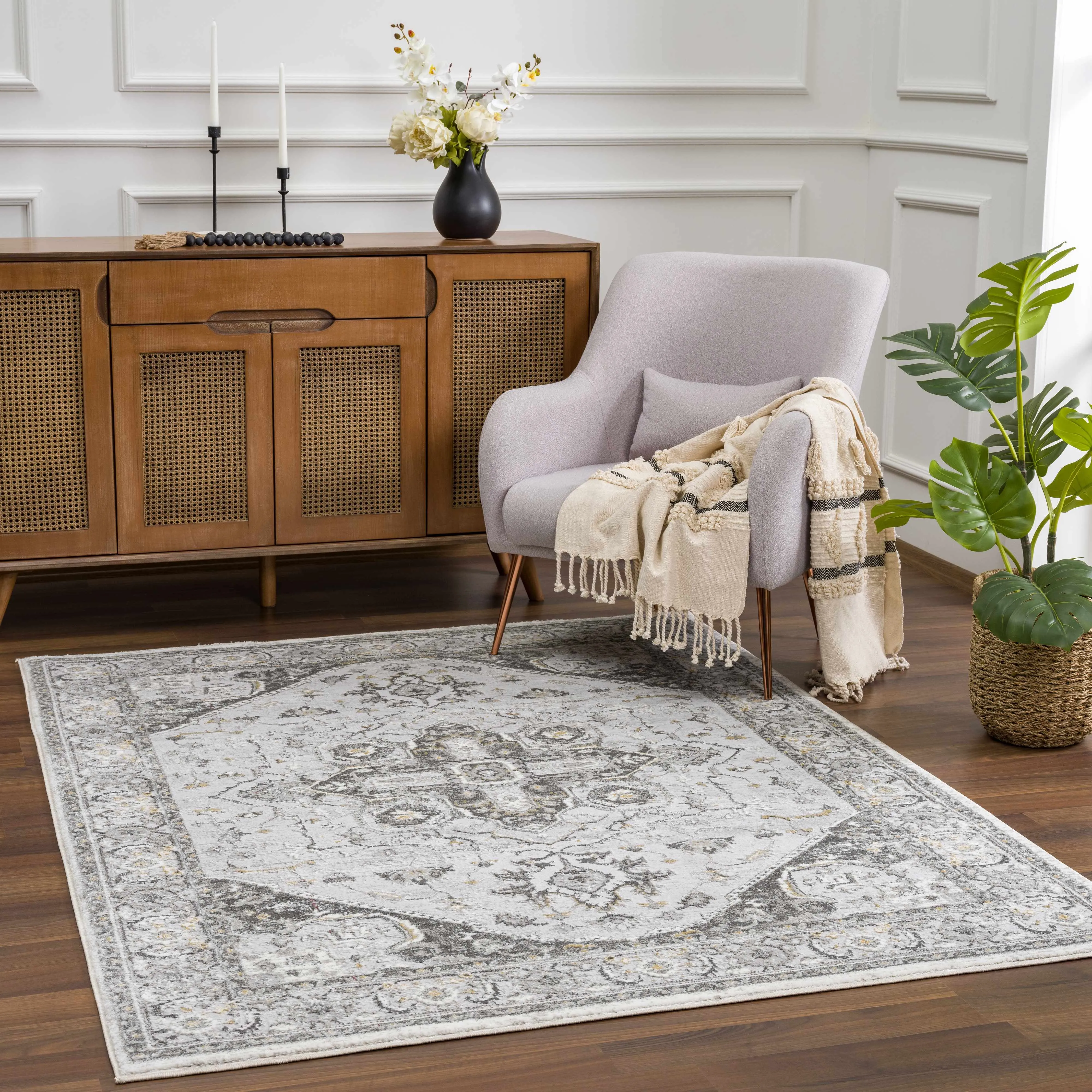 Liverpool Light Gray Area Rug