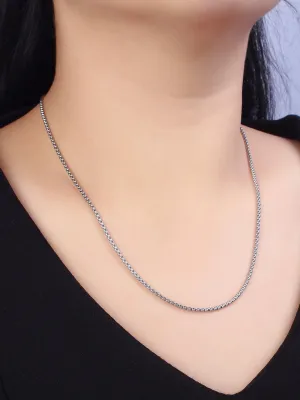 Long Box Chain Layering Necklace