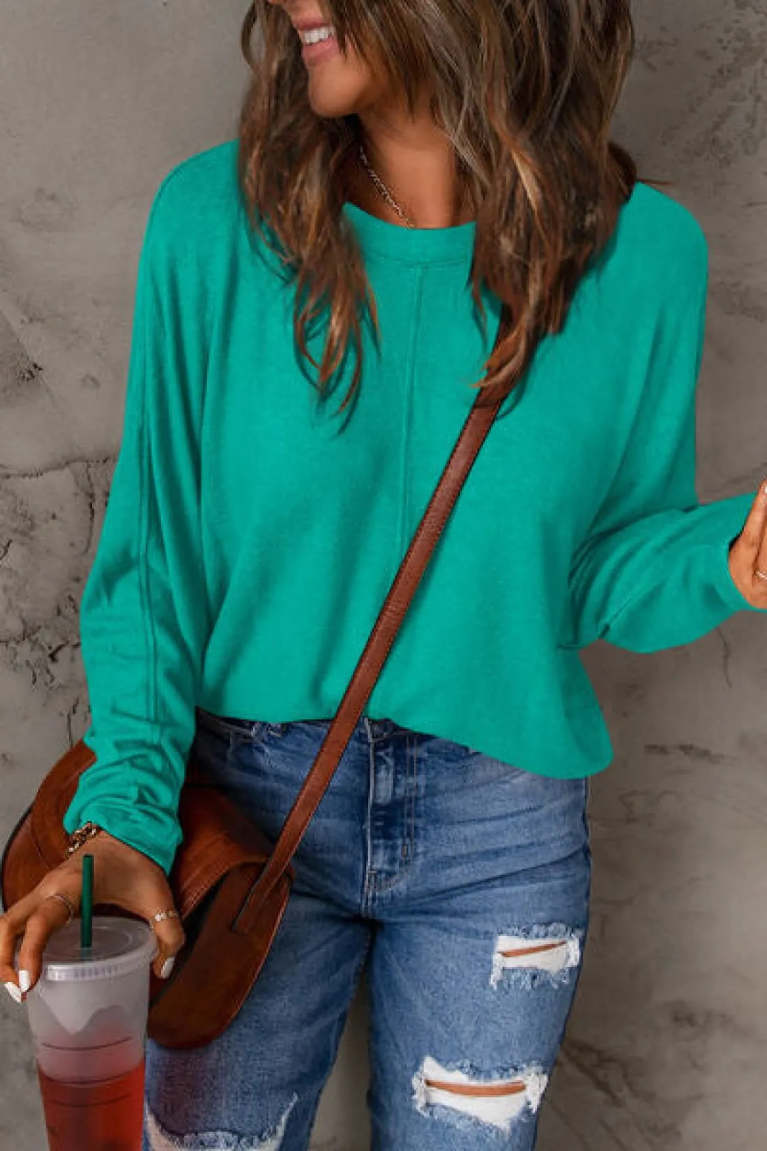 Long Sleeve Oversized Layering Tee