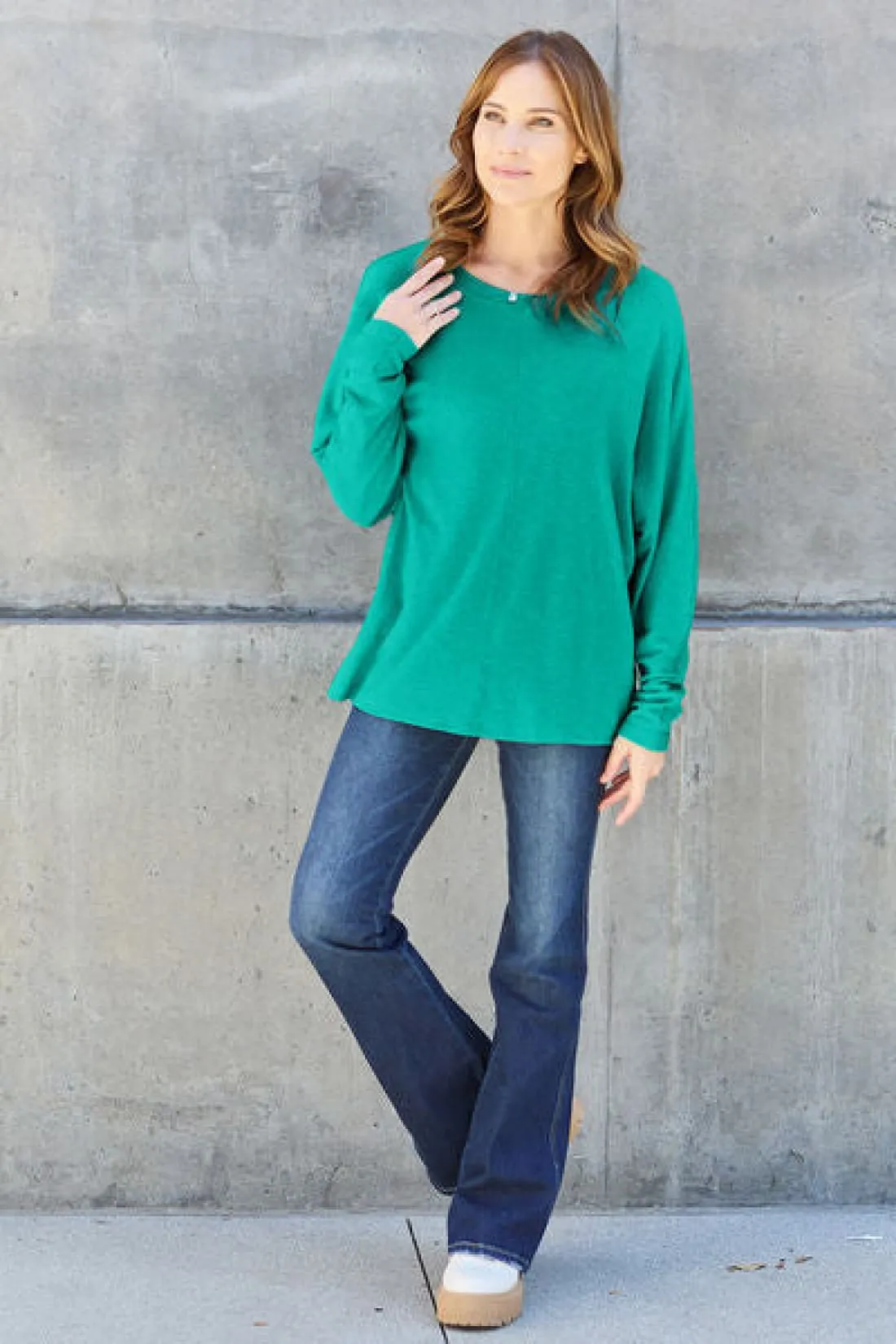 Long Sleeve Oversized Layering Tee