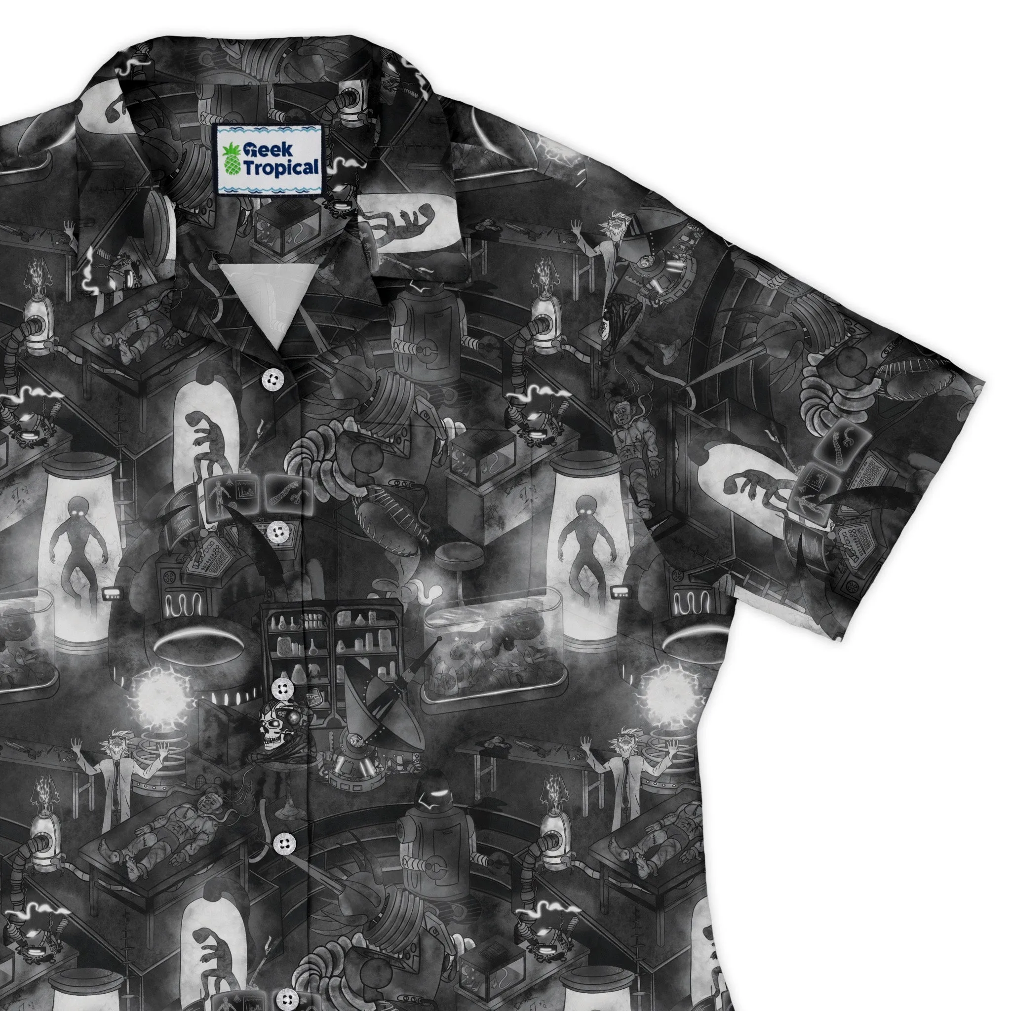 Mad Lab Midnight Curvy Button Up Shirt