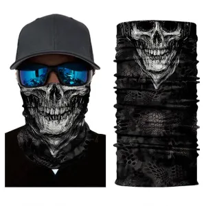 Magic Scarf-Balaclava for Neck / Ghost Skull Face Cover / Biker Bandanas Headwear #9