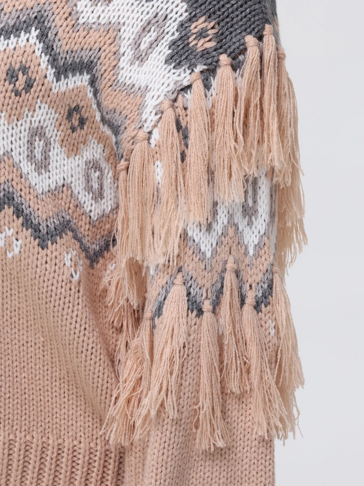 Margaret: Fringe Fair Isle Sweater