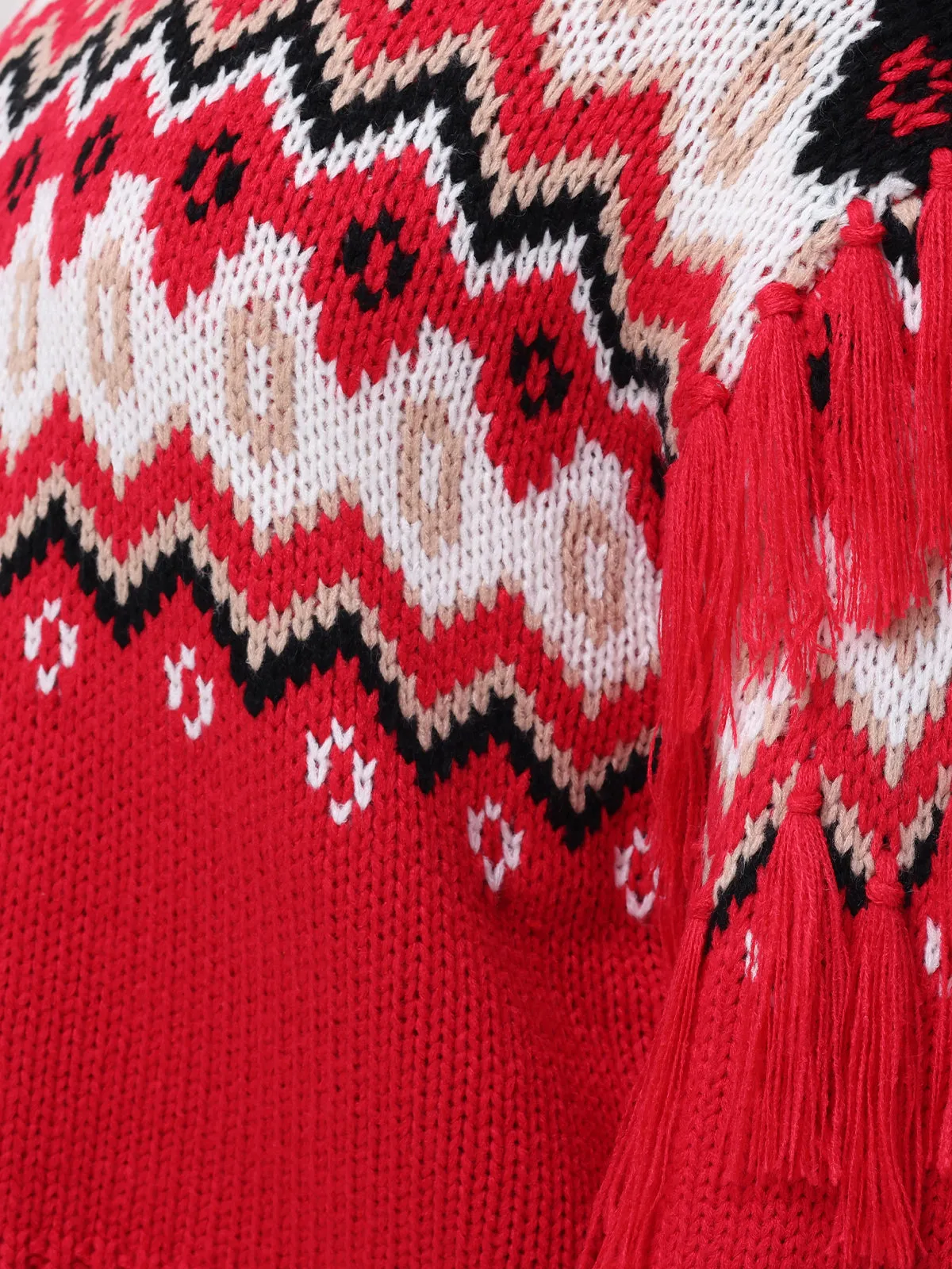 Margaret: Fringe Fair Isle Sweater