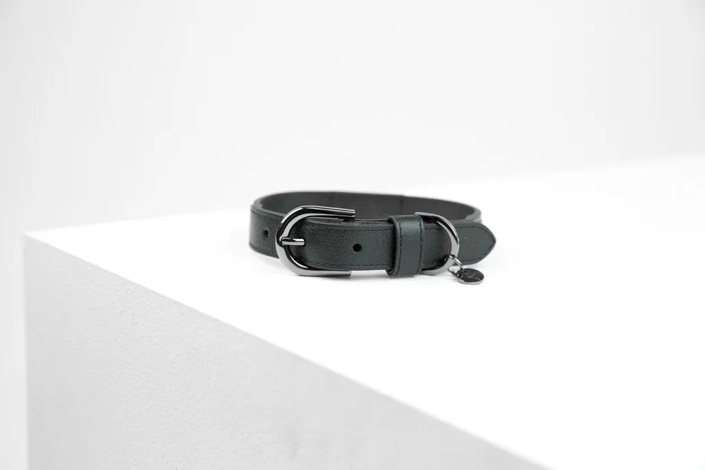 MaxBone Jet Black Dog Collar