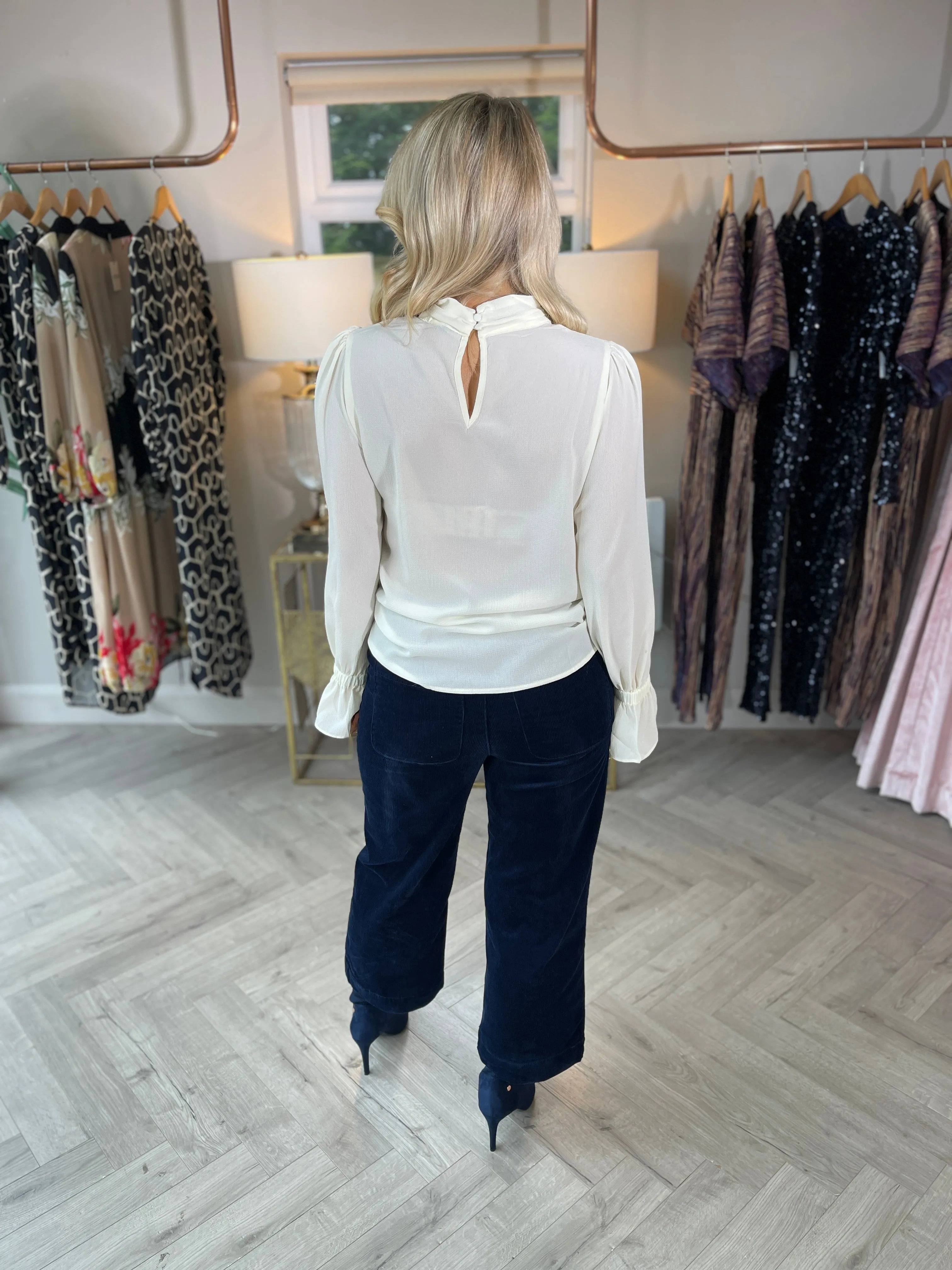 Maxine Cream Top