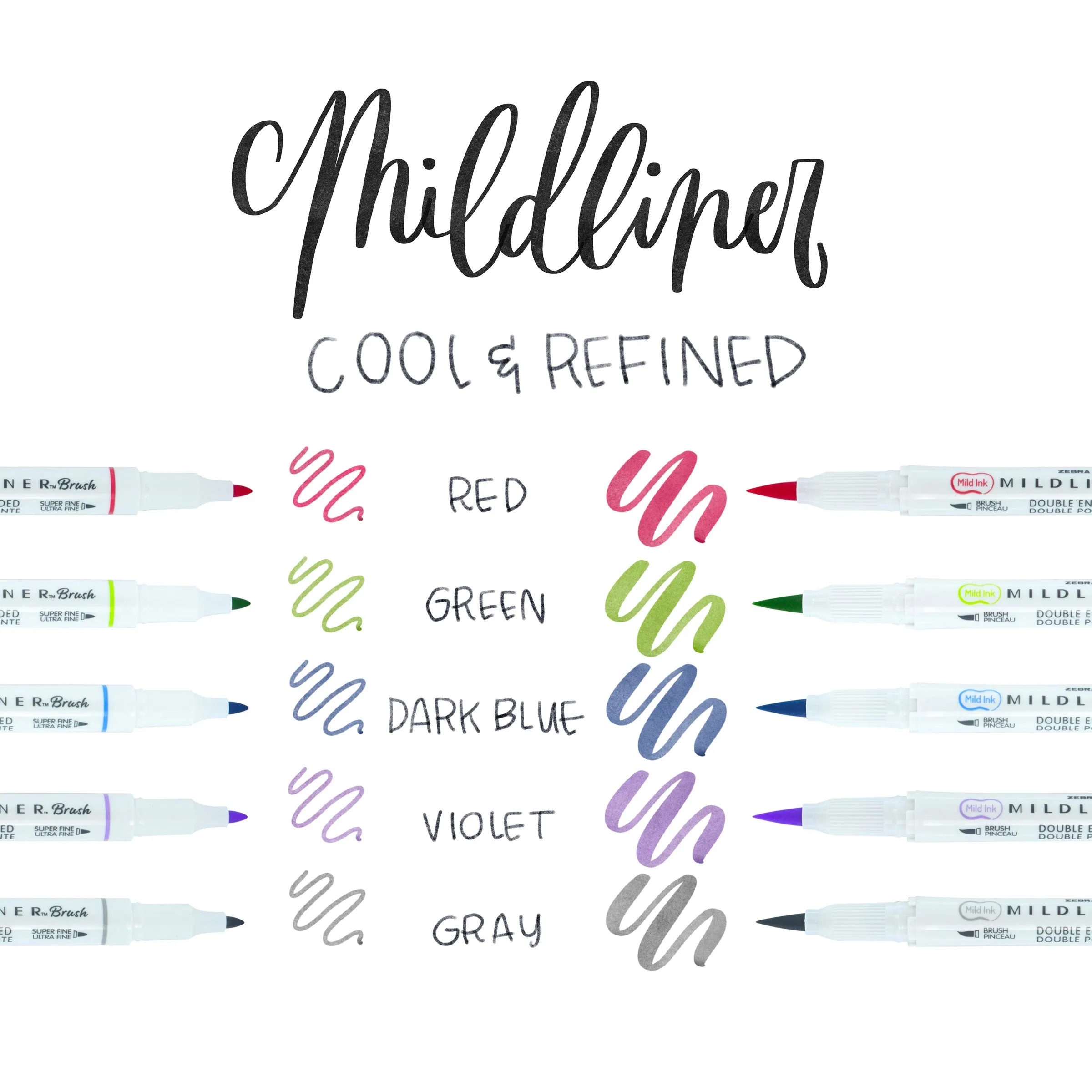 MILDLINER Dual-Tip Brush Pen