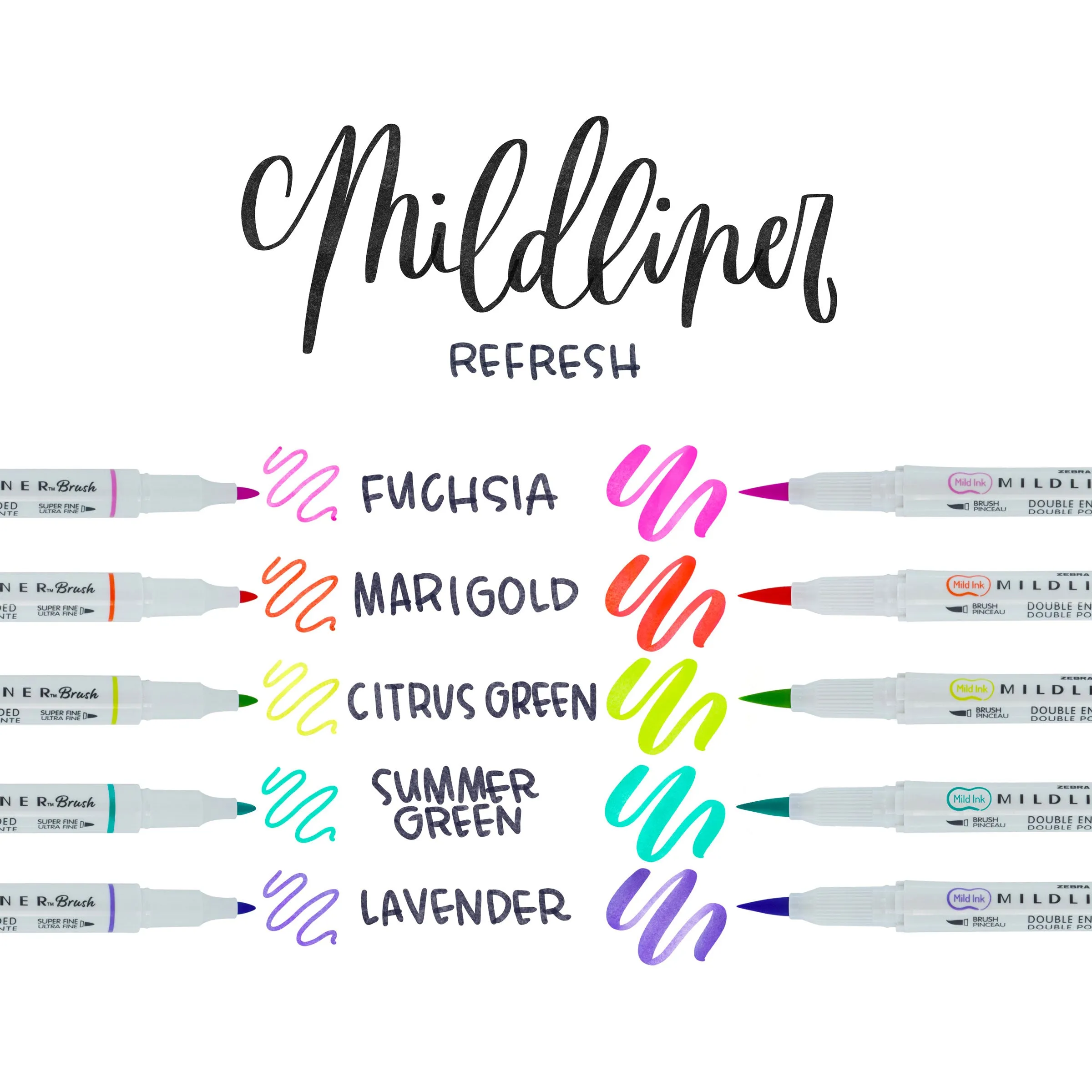 MILDLINER Dual-Tip Brush Pen