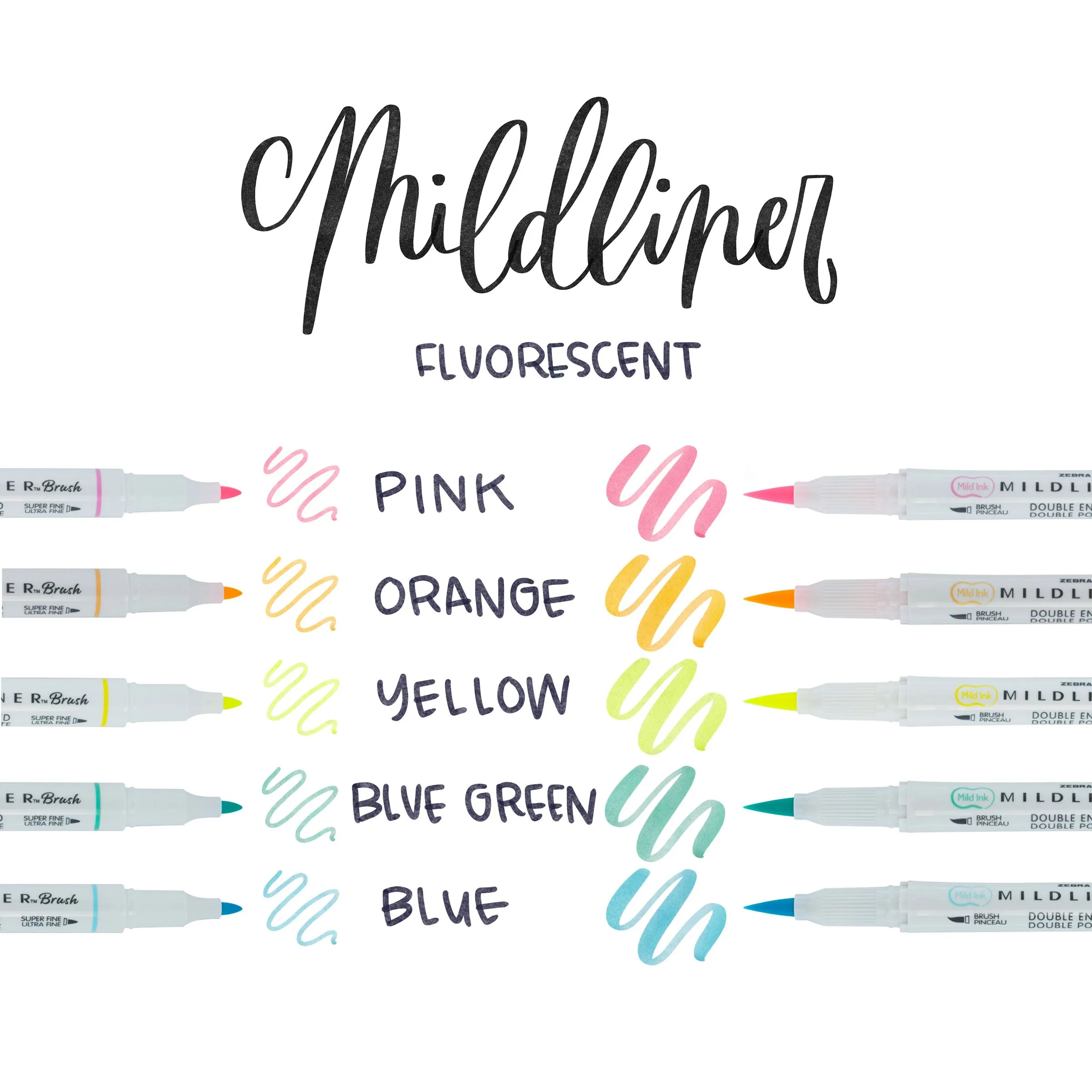 MILDLINER Dual-Tip Brush Pen