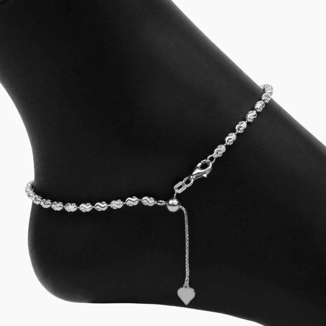 Moda Silver Layering Anklet Set