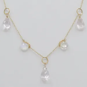 Moonstone Layering Chain, 32"