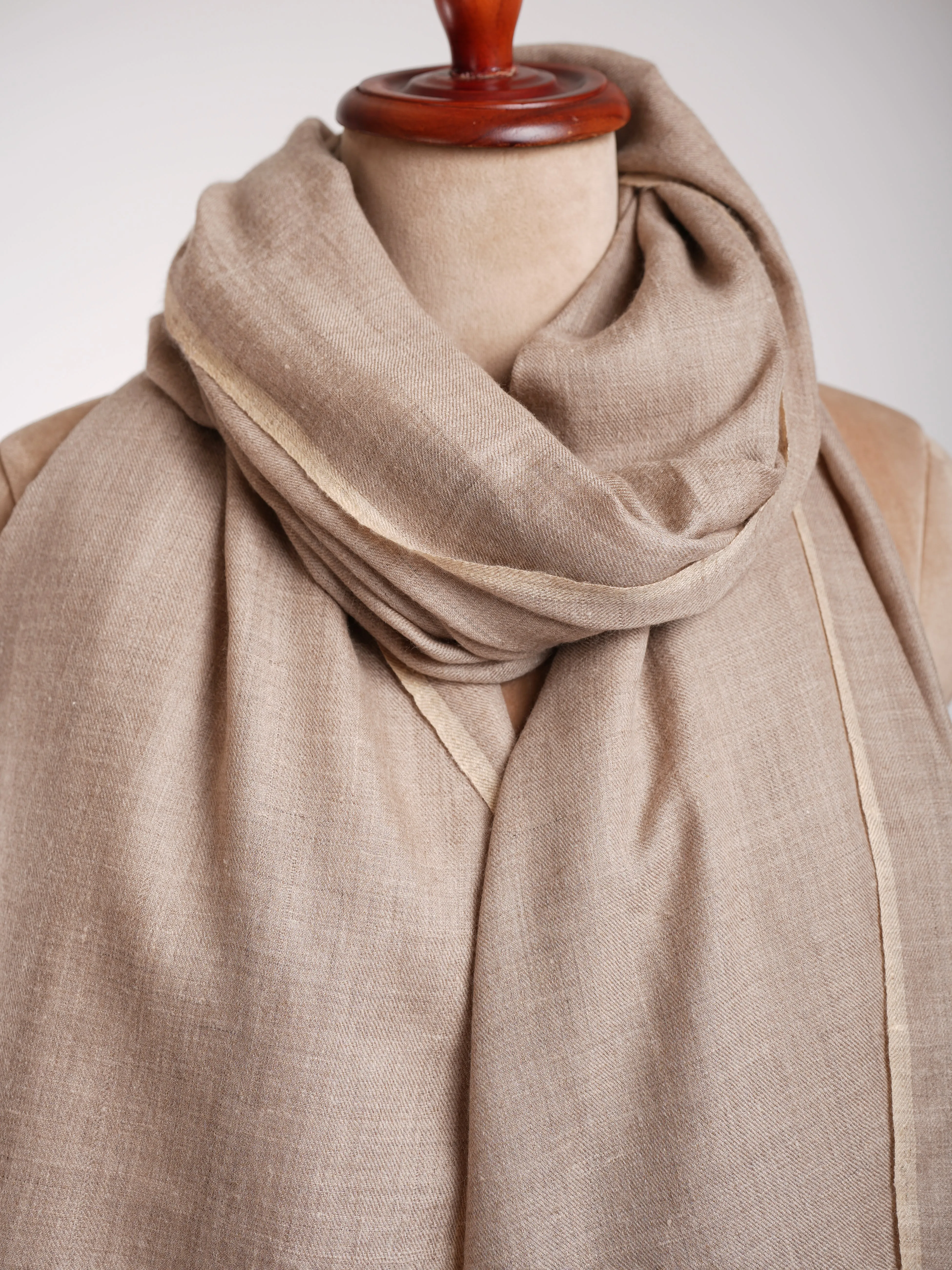 Natural Grey Corporate Baddie Pashmina Neck Wrap