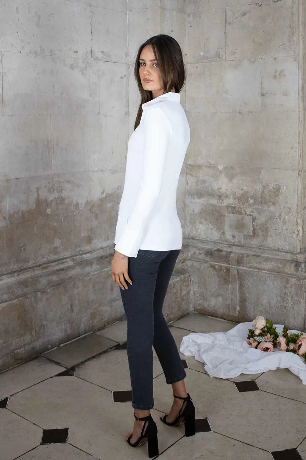 NO2MORO White Anna Layering Shirt