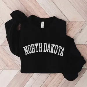 North Dakota Graphic Fleece Pullover Sweatshirt