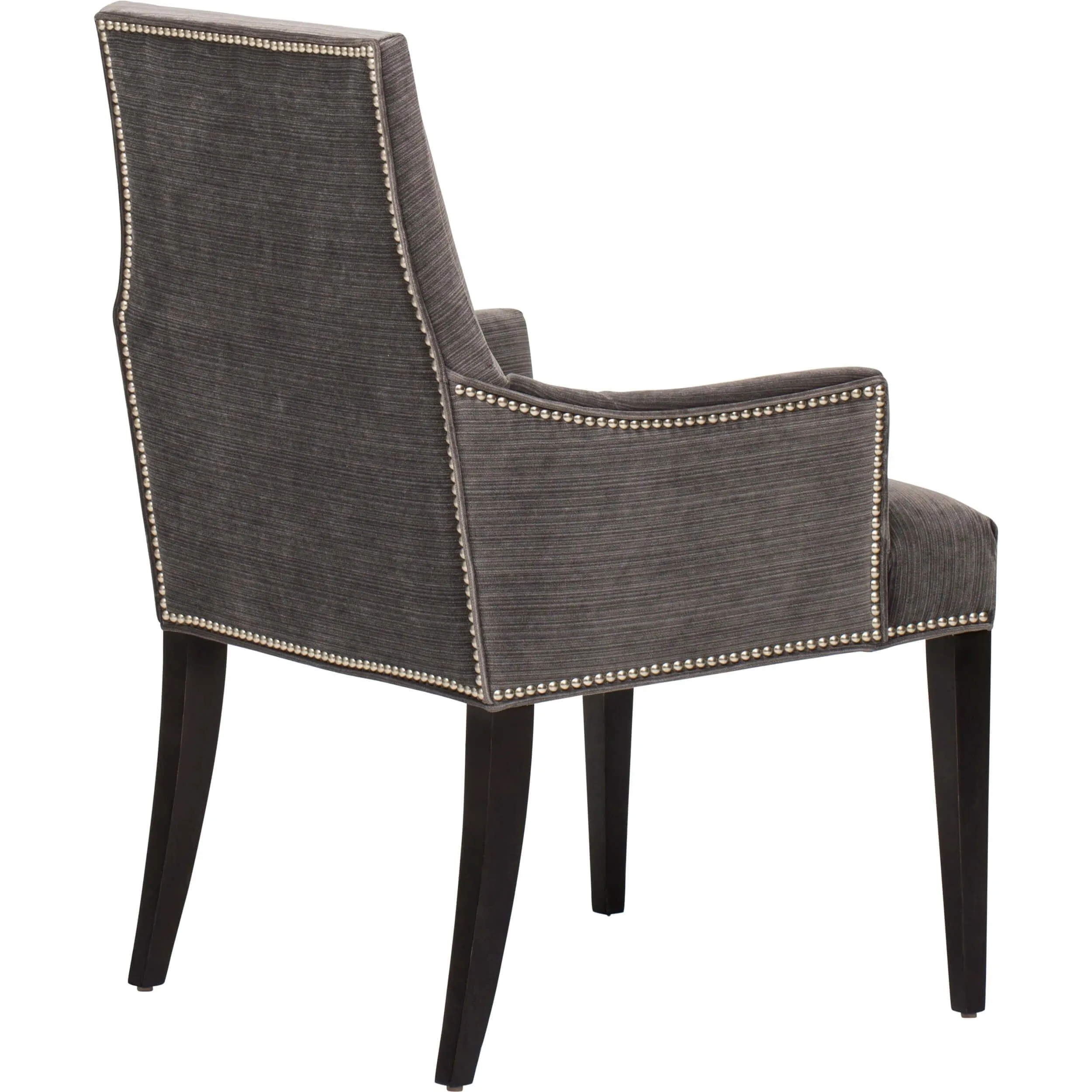 Oliver Arm Chair, Valhalla Pewter, Pewter Nailheads