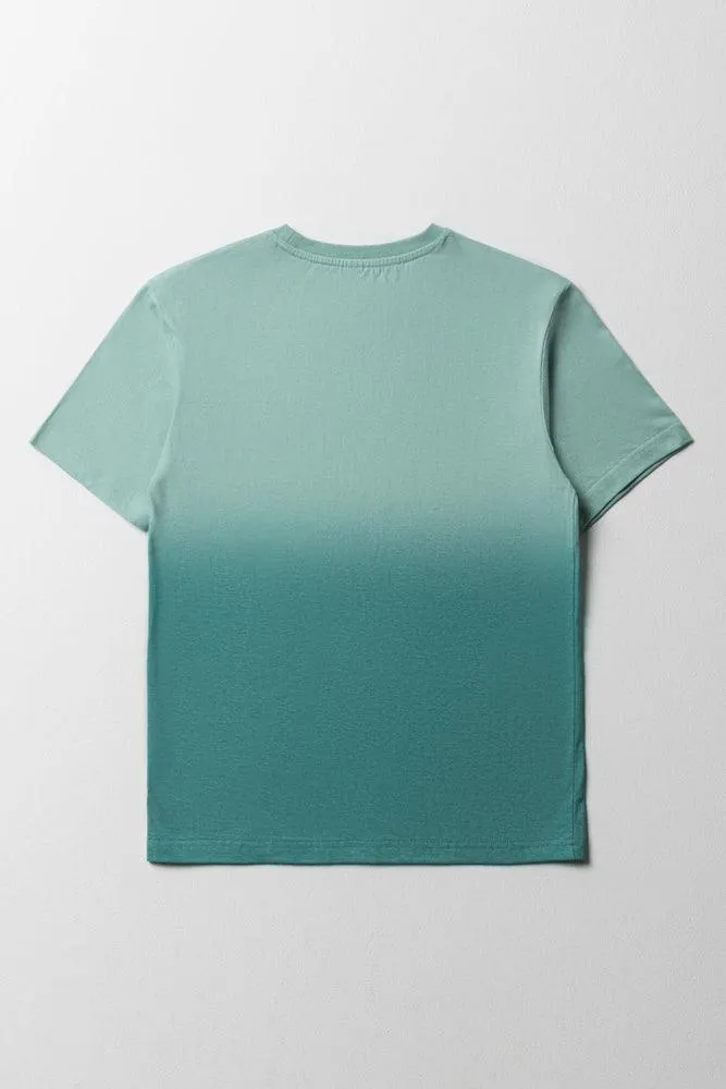 Ombre Short Sleeve T-Shirt Green