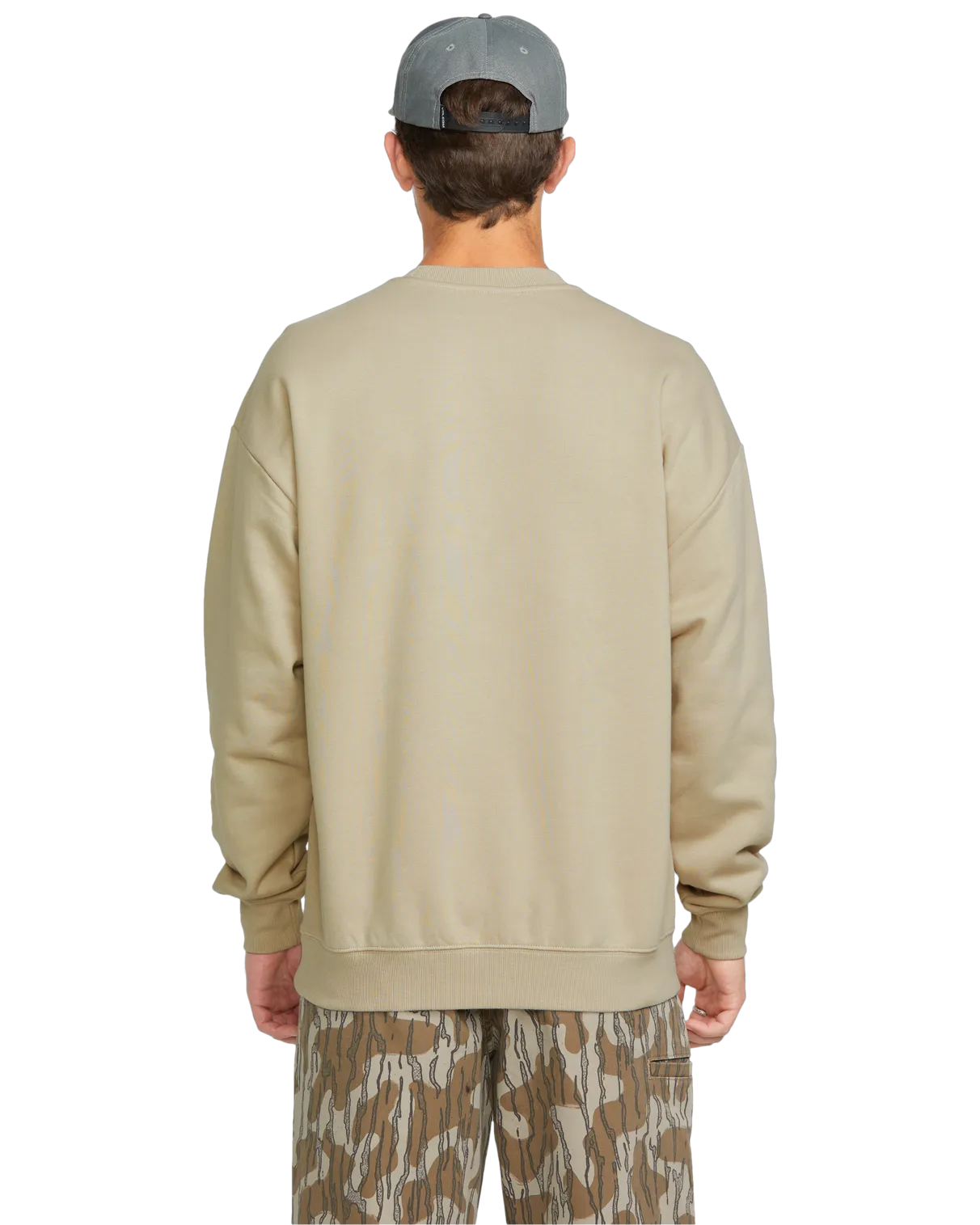 Operators Crew Sweatshirt in Light Khaki