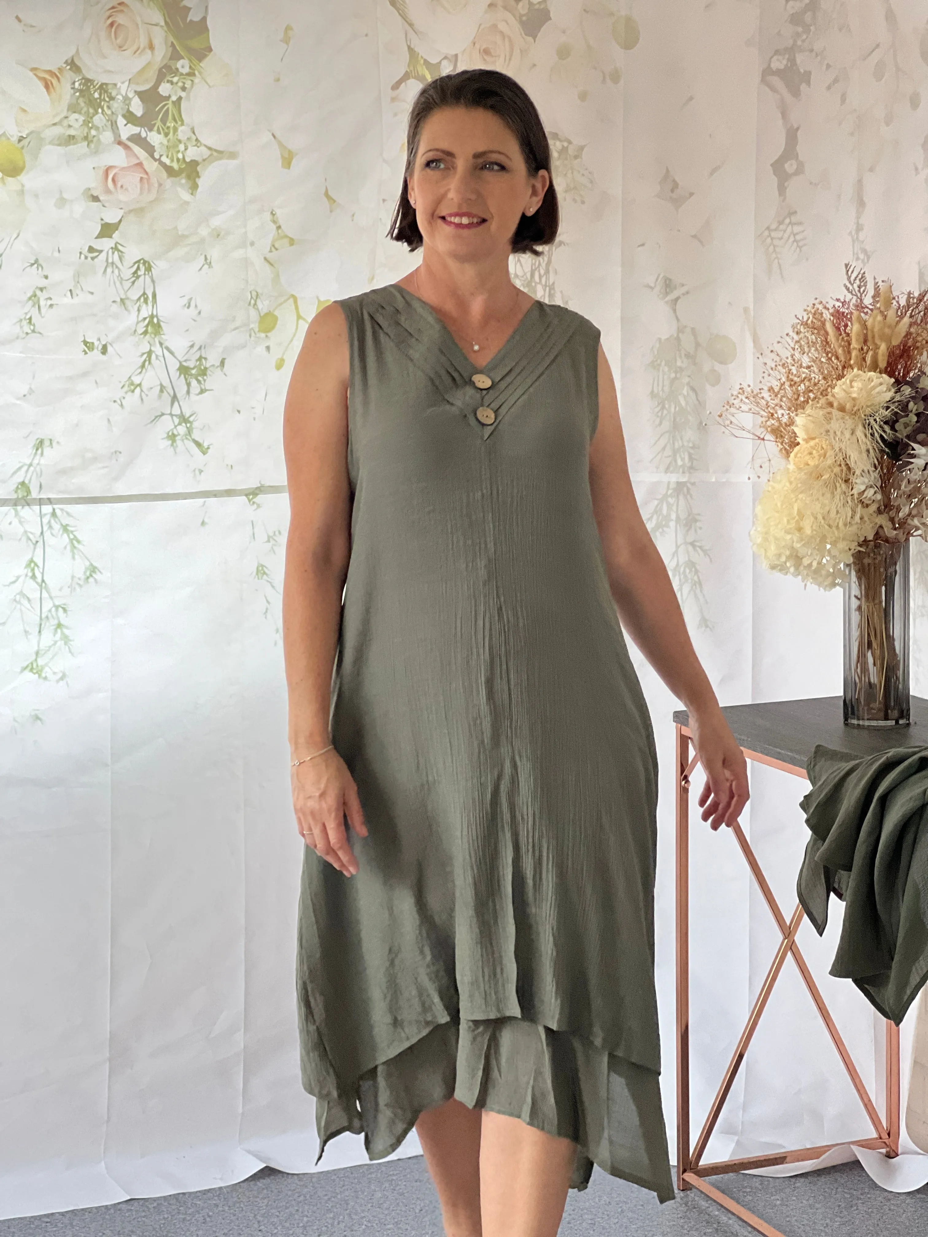 Orlando Khaki Layering Dress