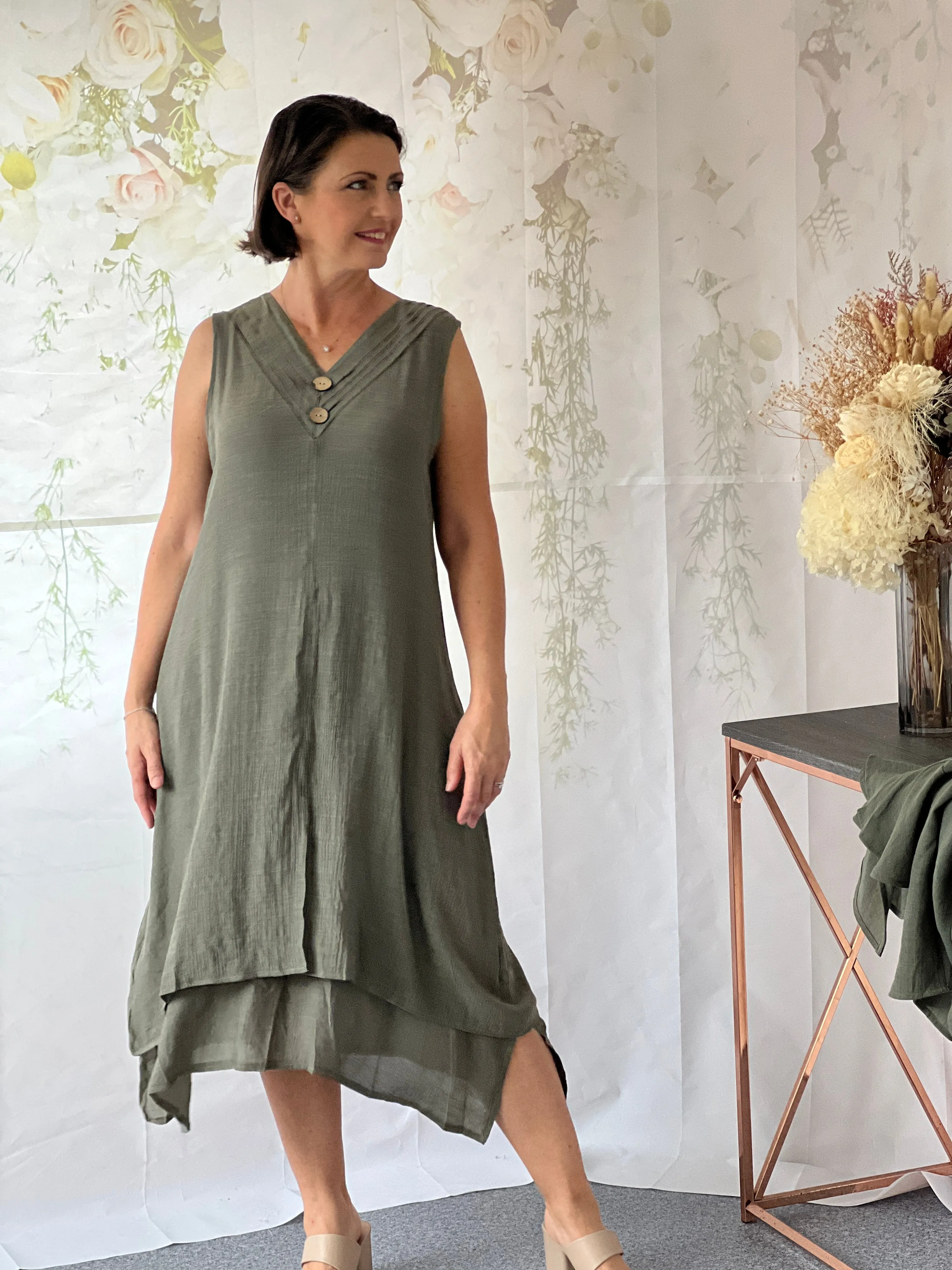 Orlando Khaki Layering Dress