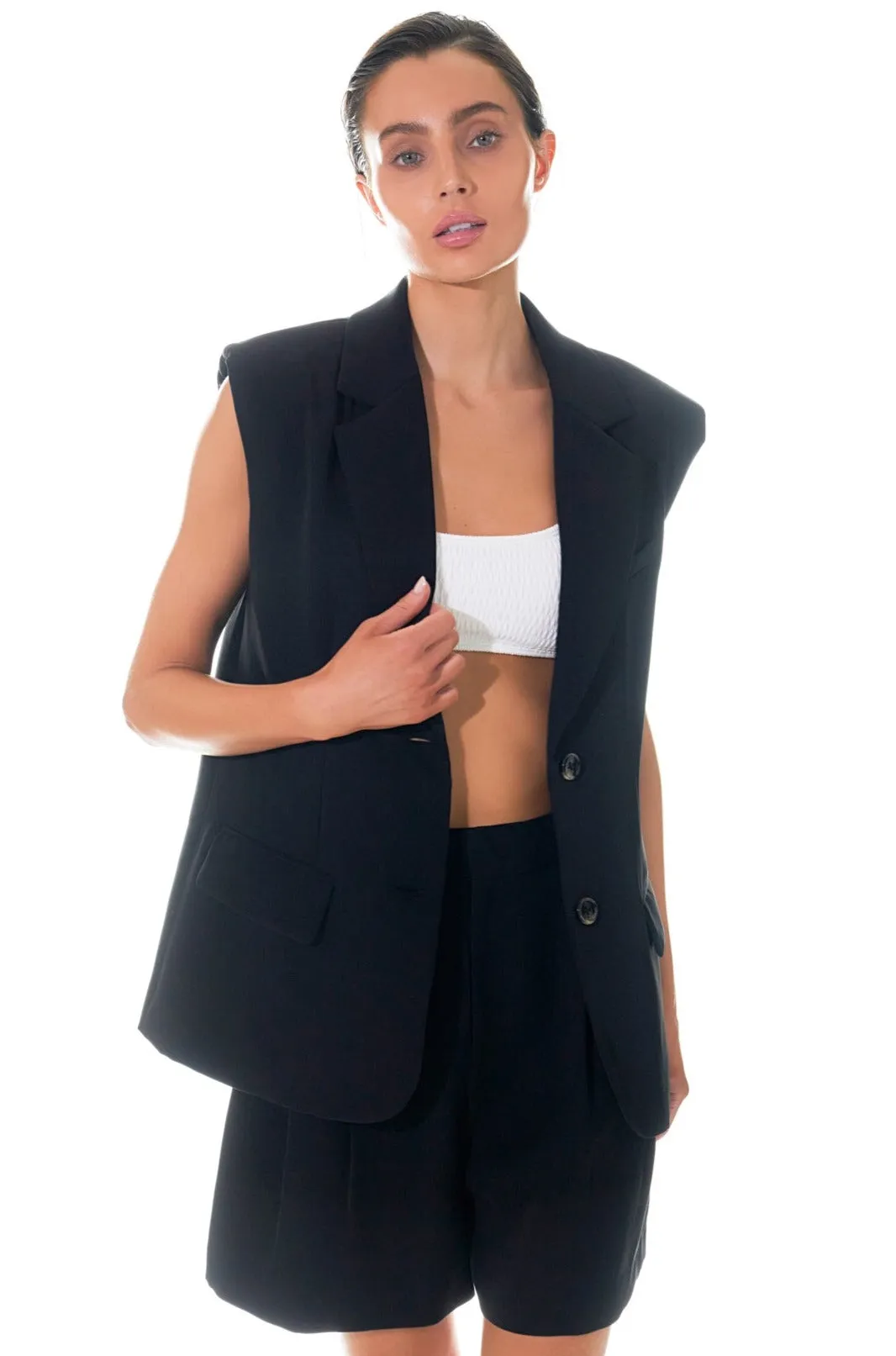 Oversized Blazer Vest