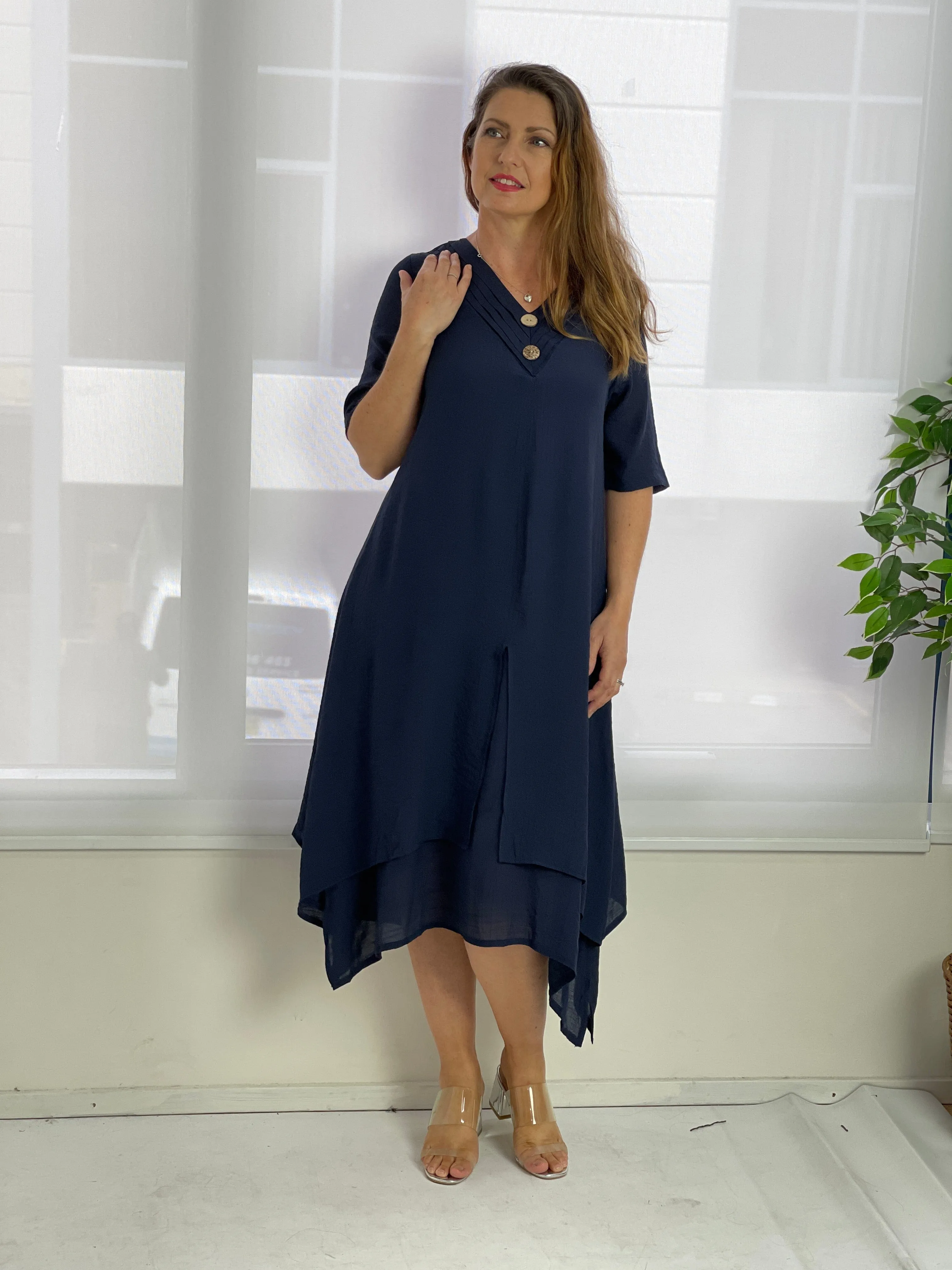 Oxley Navy Layering Dress