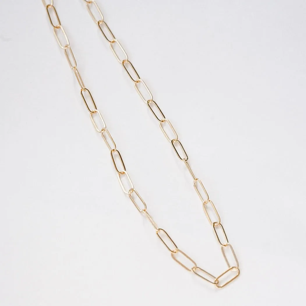 Paperclip Necklace in 14 Karat Gold Fill - Choose Your Size