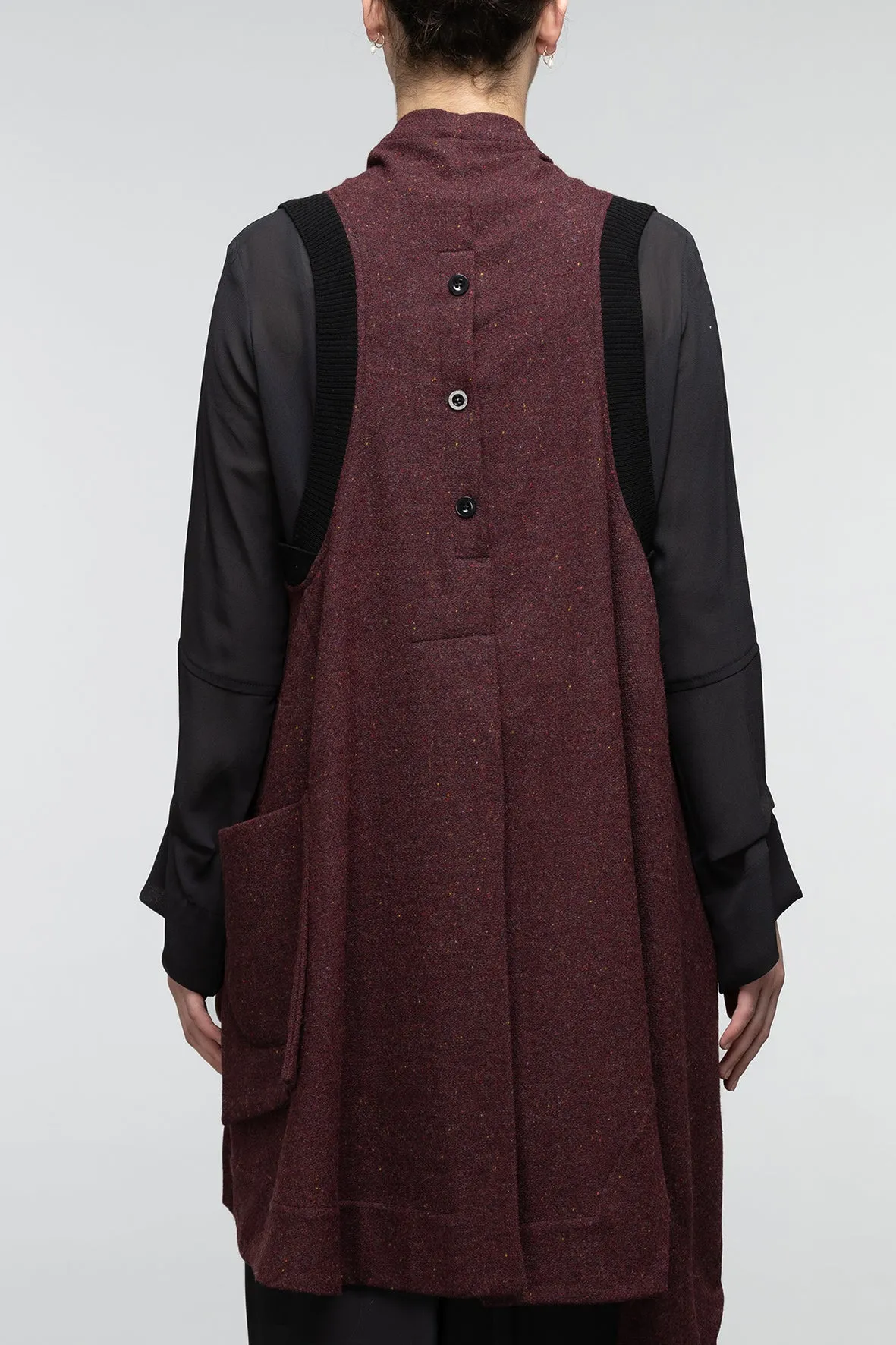 Paradox - Sleeveless Coat - Plum