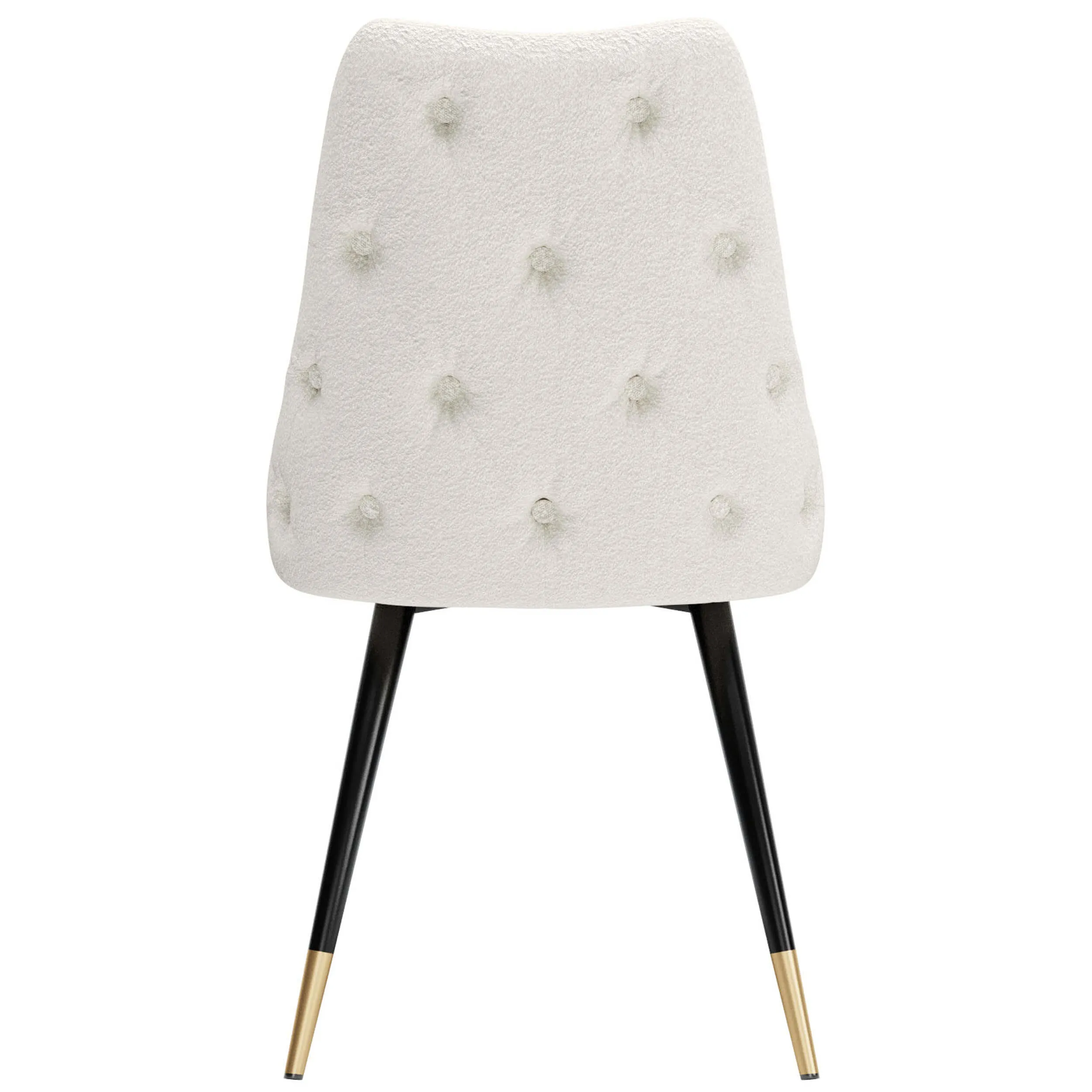 Piccolo Dining Chair, White Boucle, Set of 2