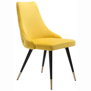 Piccolo Dining Chair, Yellow, Set of 2