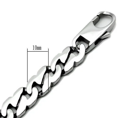 polished (no plating) Stainless Steel Bracelet with No Stone for Women Style TK345