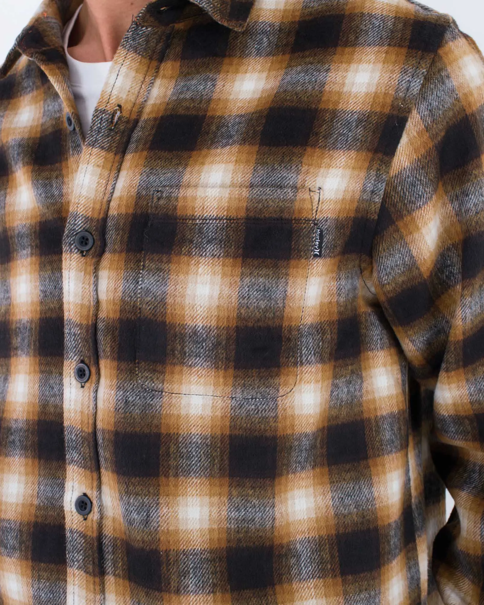 Portland Wool Flannel Shirt in Brown