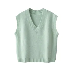 Pre Order:  Oversized Solid Wool Vest