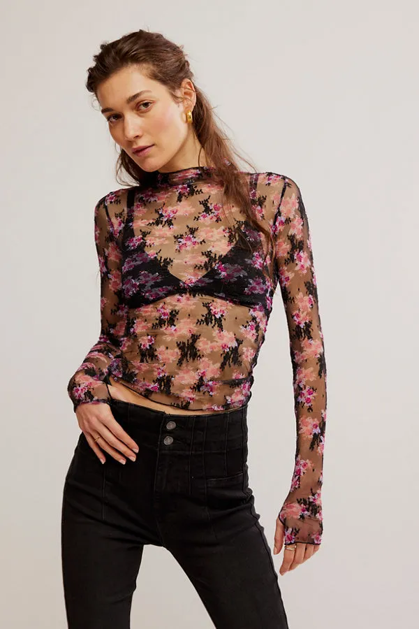 Printed Lady Lux Layering Top