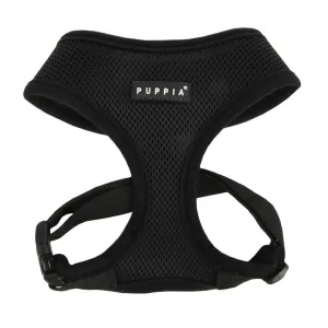 PUPPIA SOFT HARNESS-AC30 - BLACK -  XS