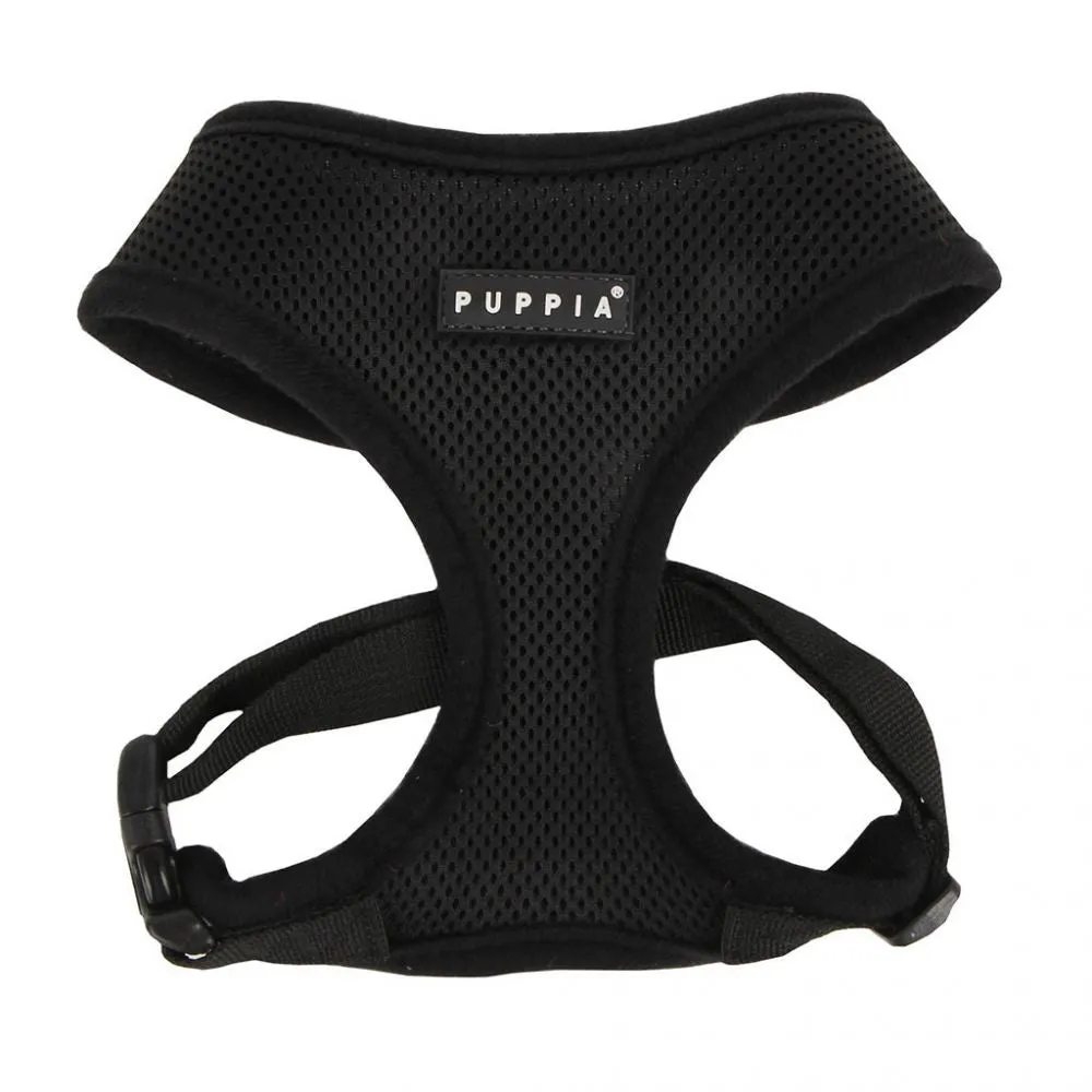 PUPPIA SOFT HARNESS-AC30 - BLACK -  XS