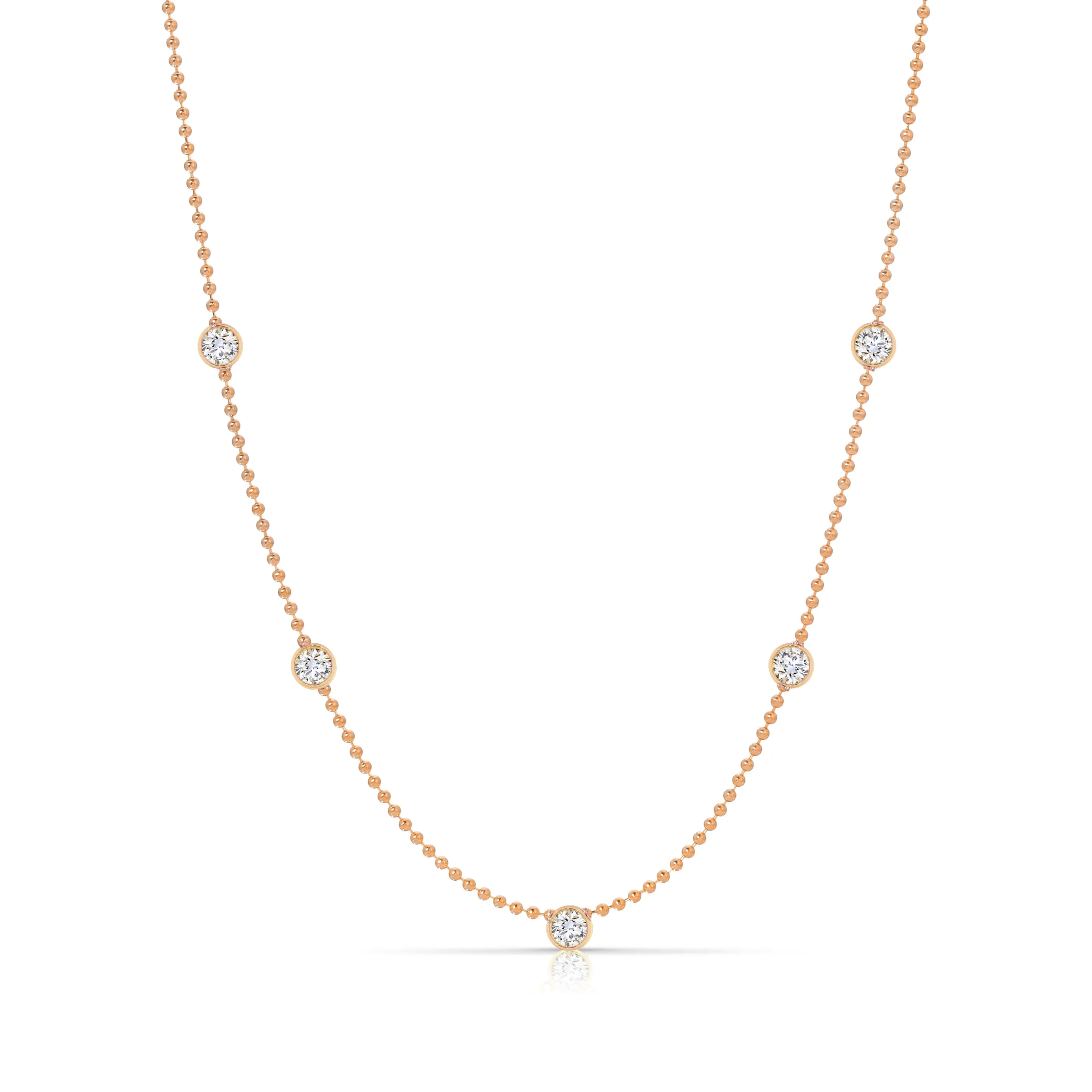 Quintet Diamond Layering Necklace